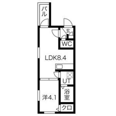 黒川駅 徒歩9分 1階の物件間取画像